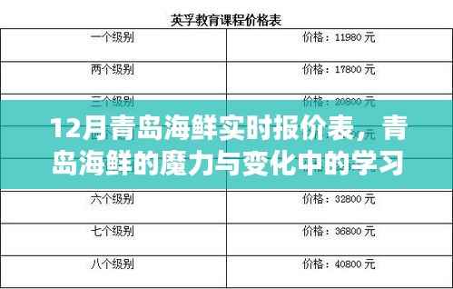 青岛海鲜魔力与励志指南,实时报价表与学习自信的力量
