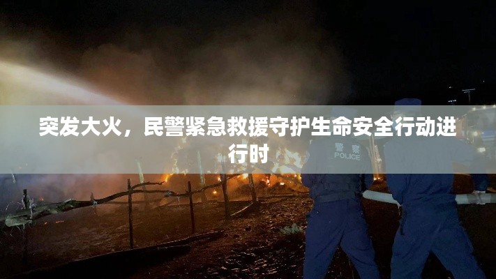 突发大火，民警紧急救援守护生命安全行动进行时