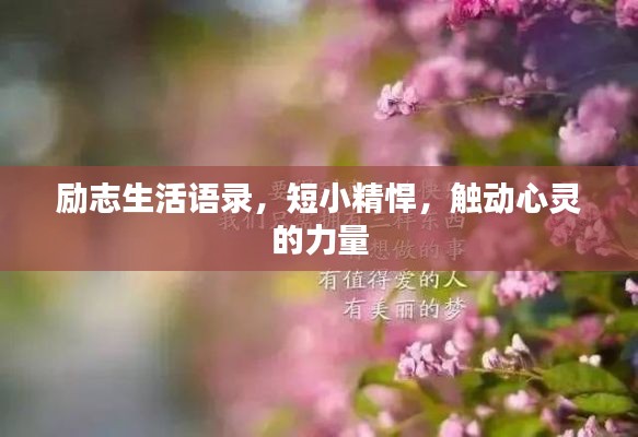 励志生活语录,短小精悍,触动心灵的力量